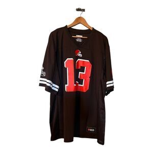NFL Men's 2XL Cleveland Browns Odell Beckham Jr Jersey #13 Brown Orange Football